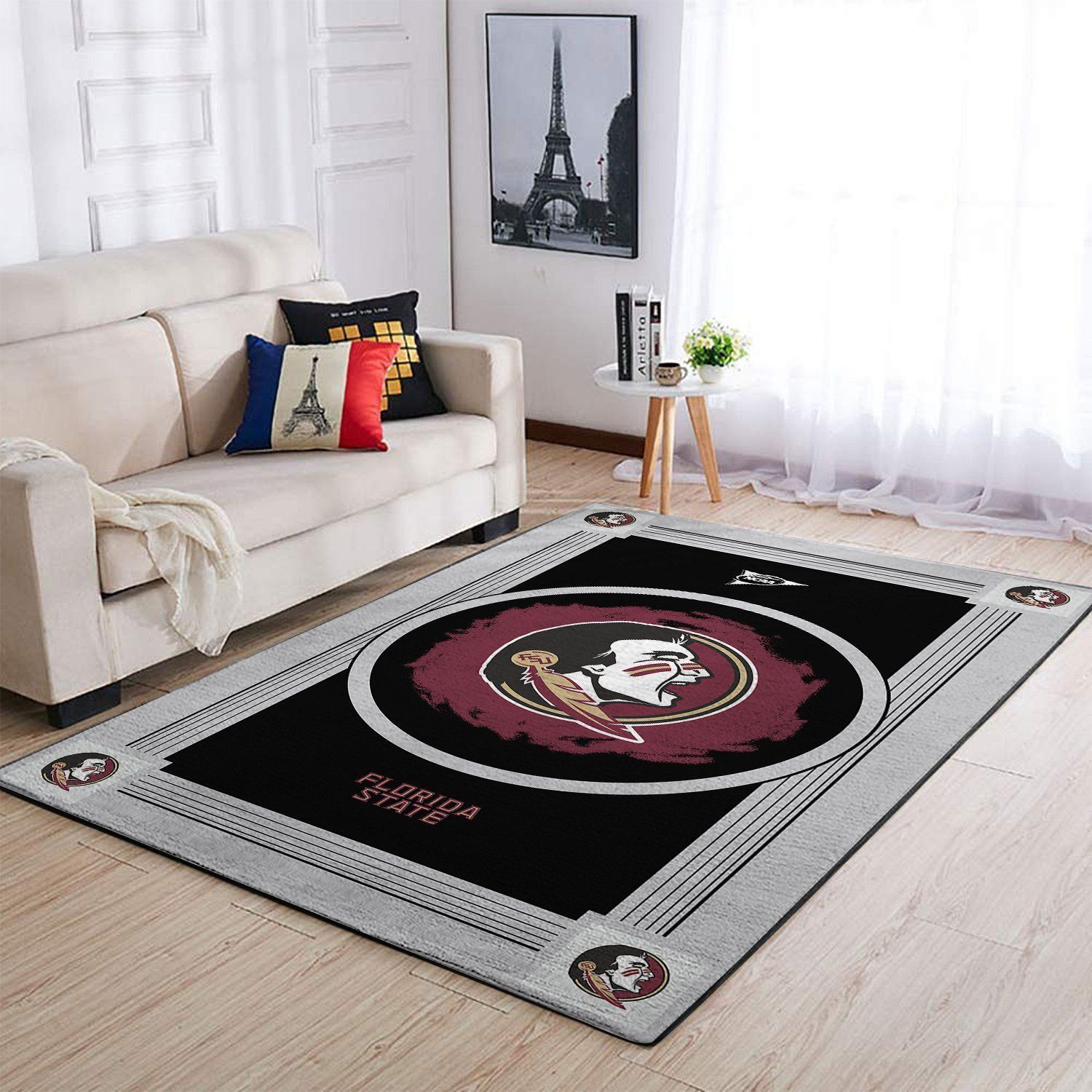 Florida State Seminoles Ncaa Team Logo Nice Type 8378 Rug Living Room Home Decor Area Carpet