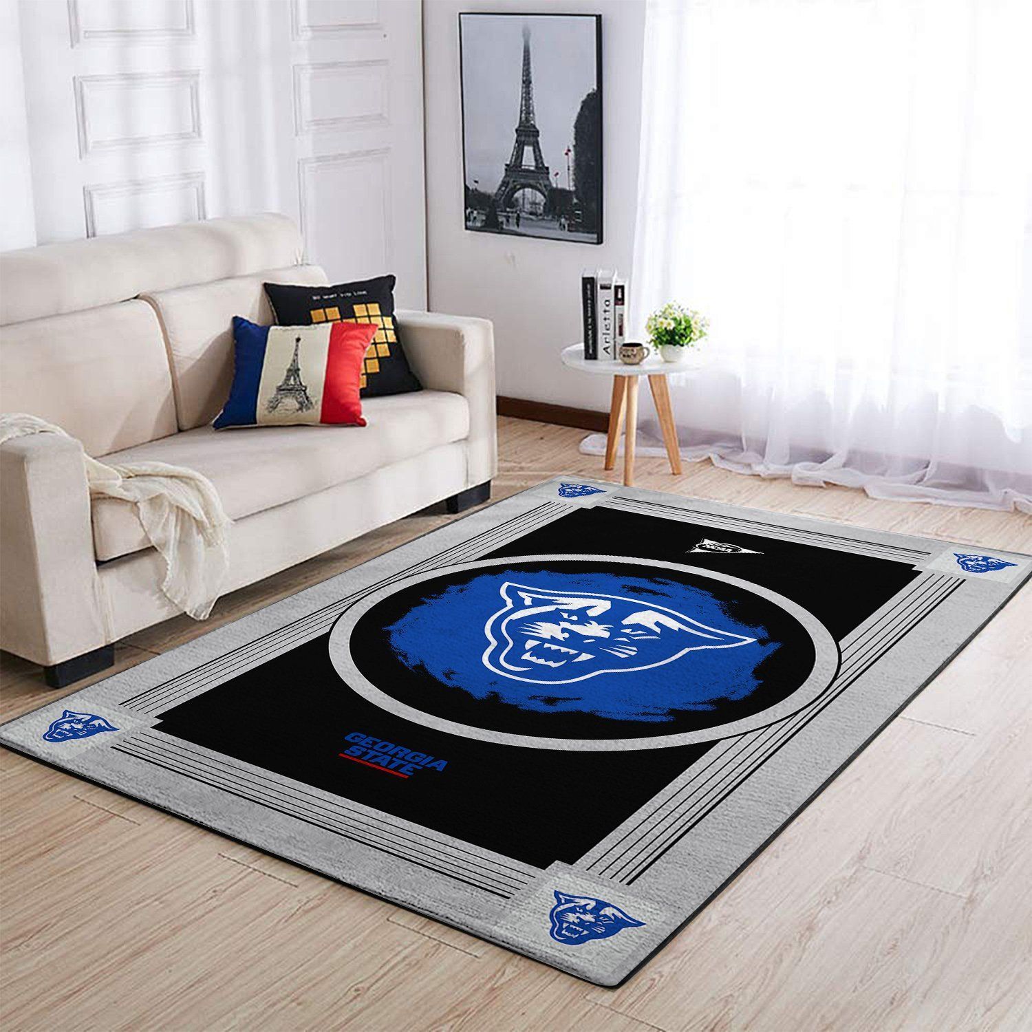 Georgia State Panthers Ncaa Team Logo Nice Type 8381 Rug Living Room Area Carpet Home Decor