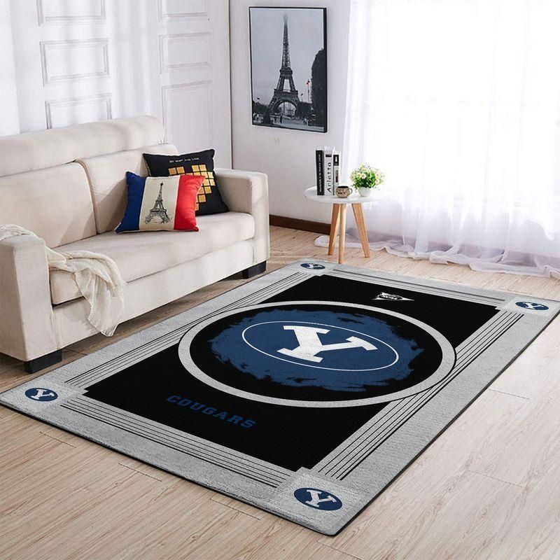 Byu Cougars Ncaa Team Logos Type 8432 Rug Home Decor Living Room Area Carpet