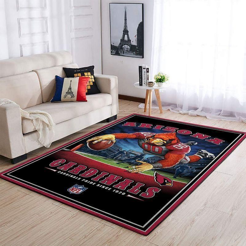 Arizona Cardinals Ncaa Team Logos Type 8443 Rug Area Carpet Home Decor Living Room