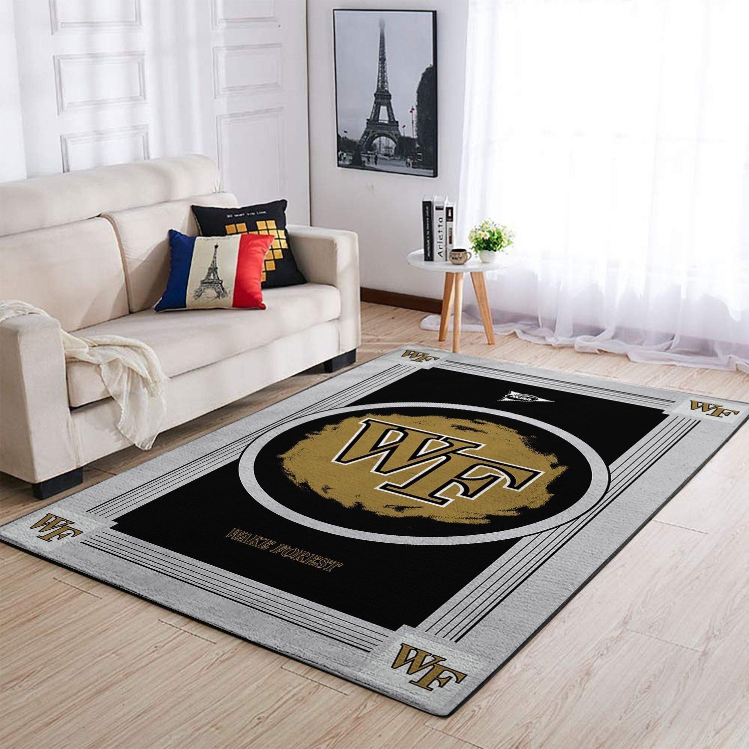 Wake Forest Demon Deacons Ncaa Team Logo Nice Type 8467 Rug Area Carpet Home Decor Living Room
