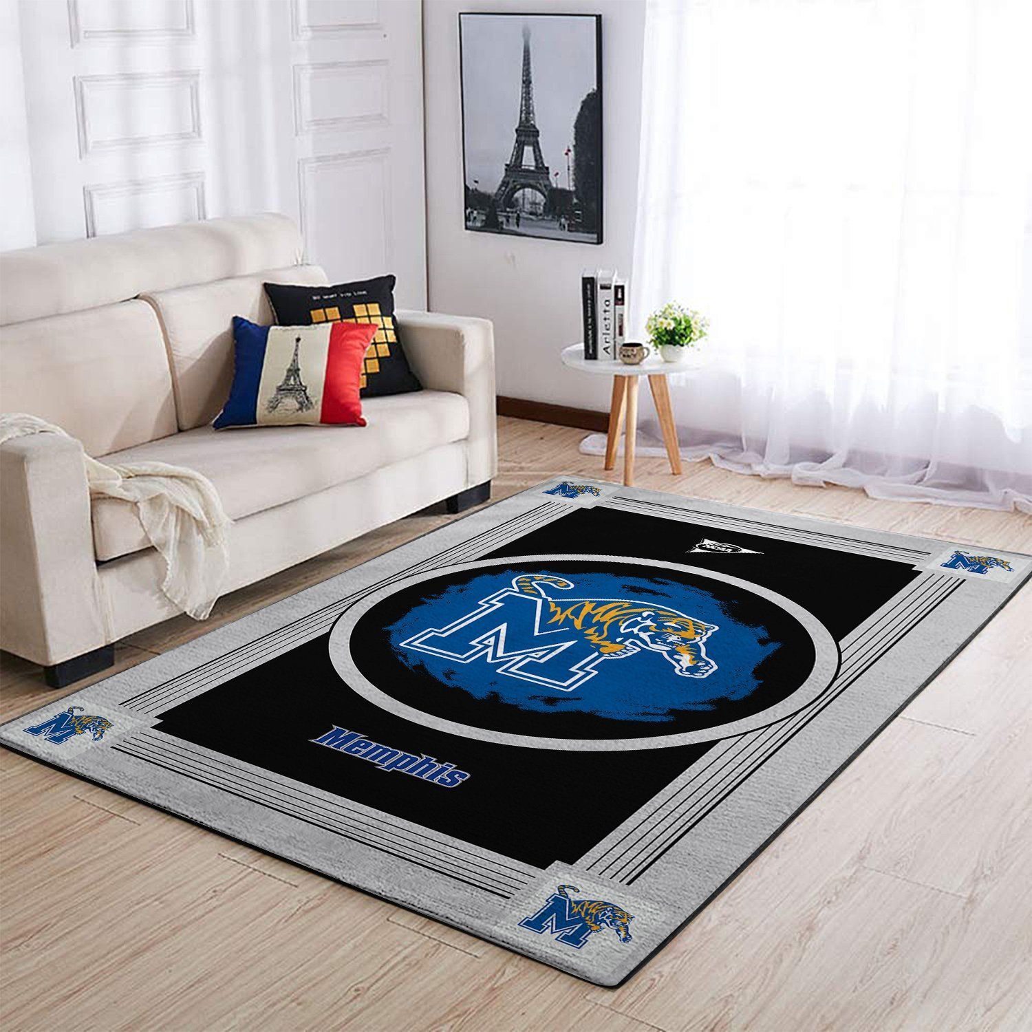 Memphis Tigers Ncaa Team Logo Nice Type 8477 Rug Living Room Area Carpet Home Decor