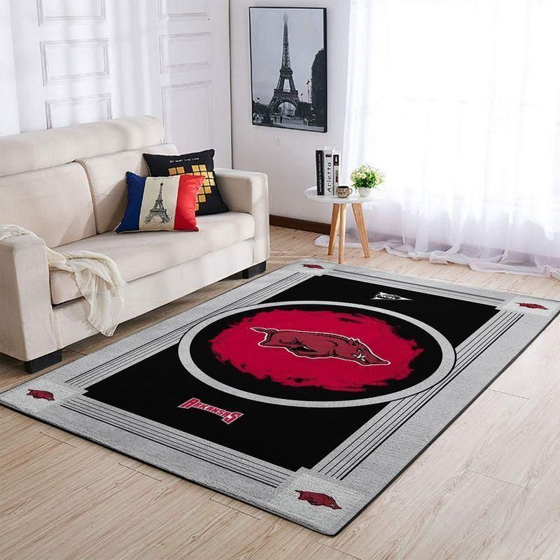 Arkansas Razorbacks Ncaa Team Logos Type 8493 Rug Home Decor Area Carpet Living Room