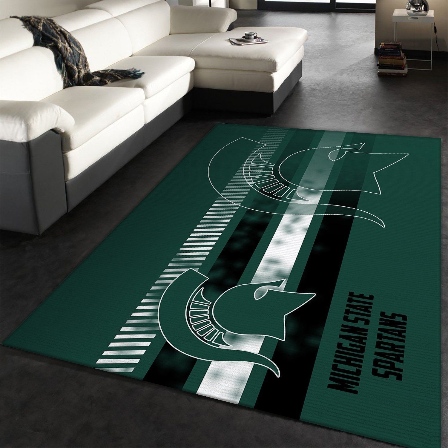 Michigan State Spartans Ncaa Custom Type 8506 Rug Home Decor Living Room Area Carpet