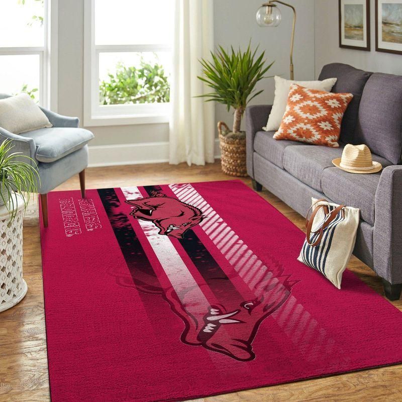 Arkansas Razorbacks Ncaa Custom Type 8512 Rug Home Decor Area Carpet Living Room