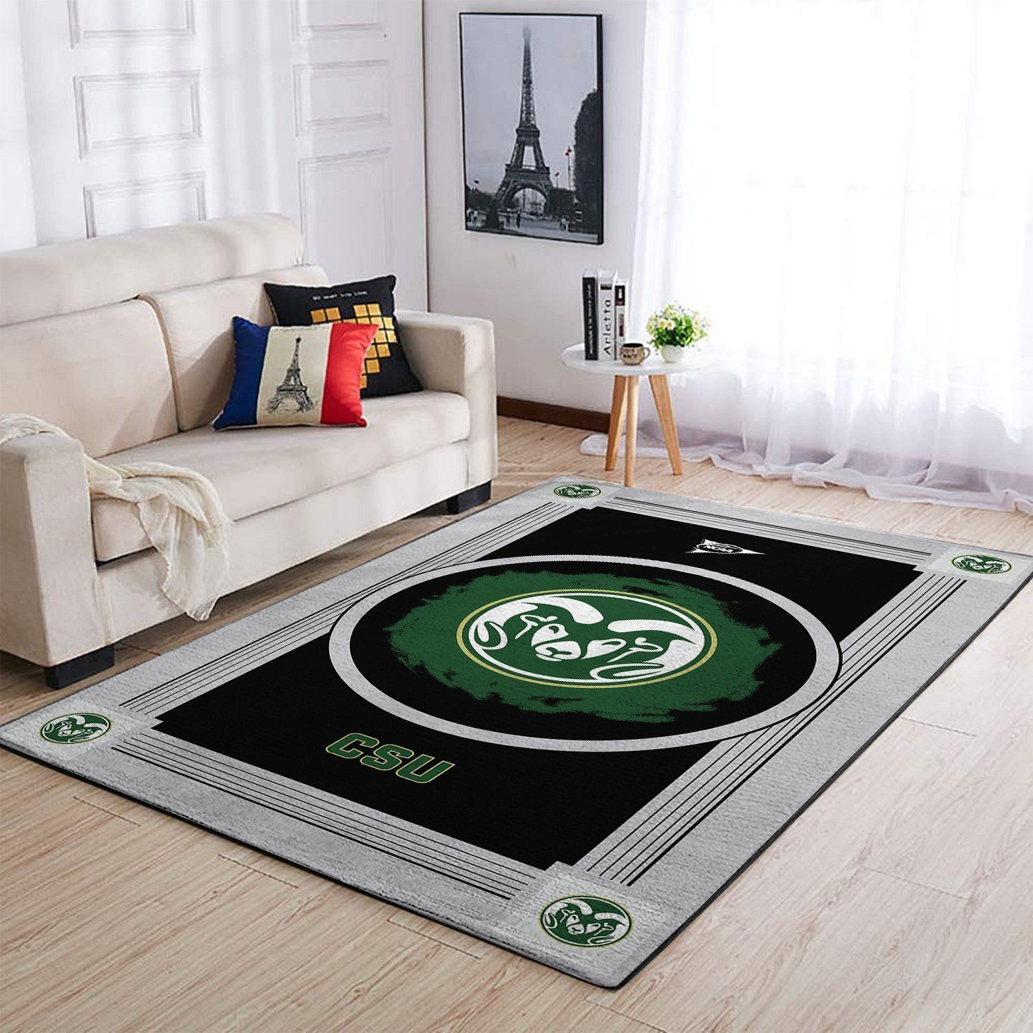 Colorado State Rams Ncaa Team Logo Nice Type 8513 Rug Area Carpet Home Decor Living Room