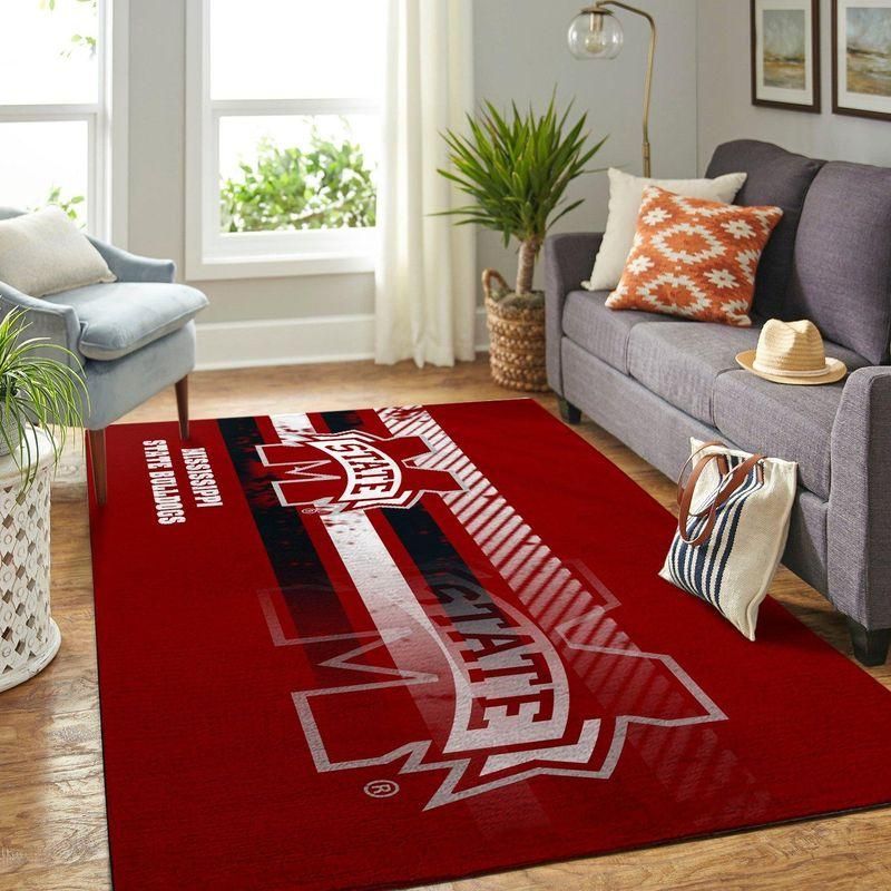 Mississippi State Bulldogs Ncaa Custom Type 8543 Rug Area Carpet Living Room Home Decor