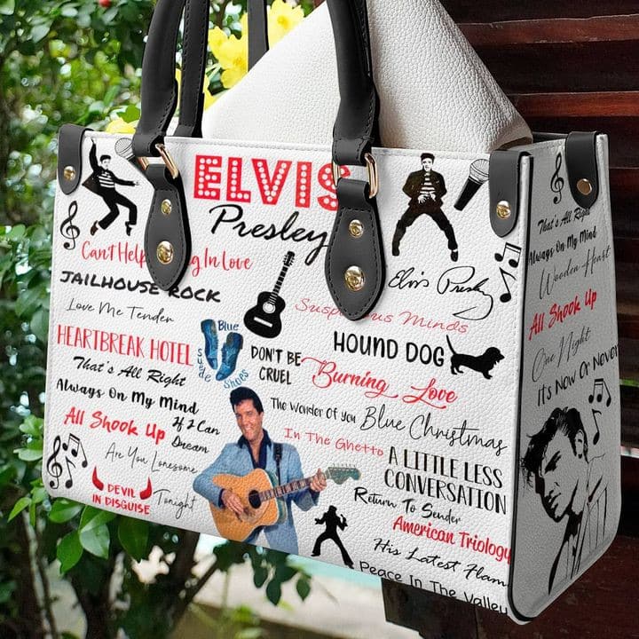 Elvis presley001 Women Leather Hand Bag