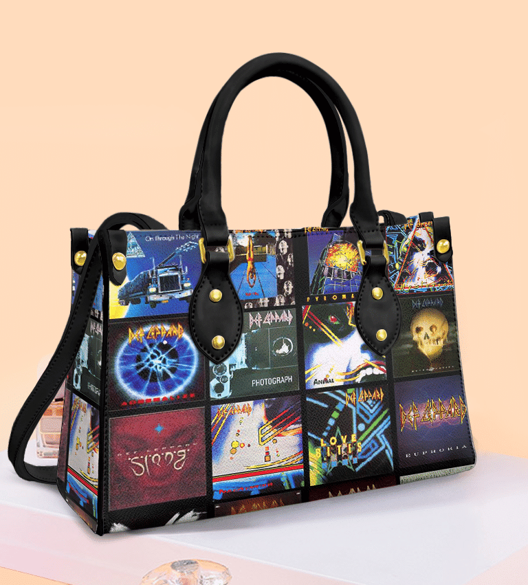 Def Leppard Women Leather Hand Bag