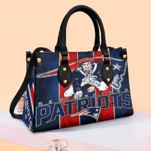 New England Patriots 1g White Women Leather Hand Bag