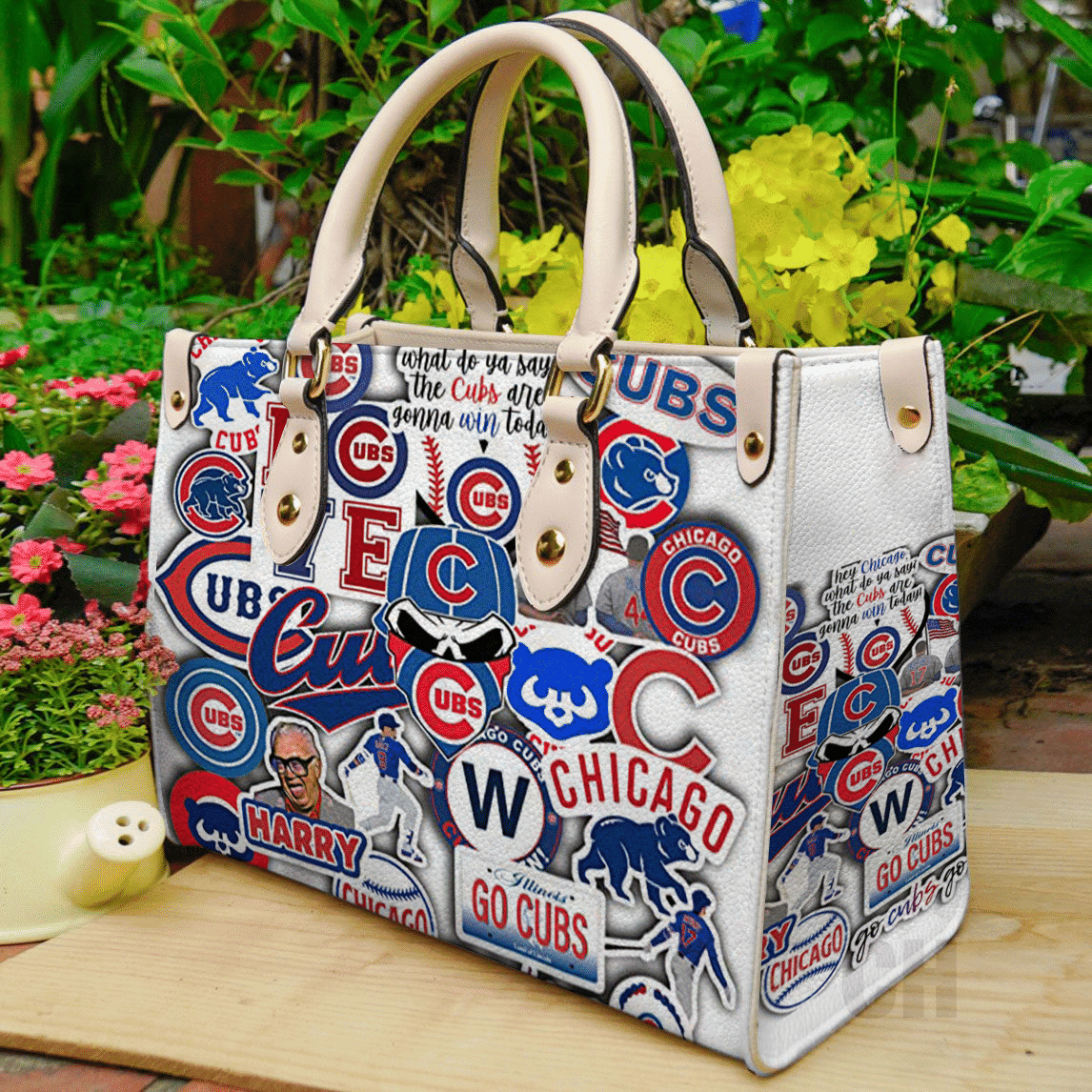 Chicago Cubs Women Leather Hand Bag