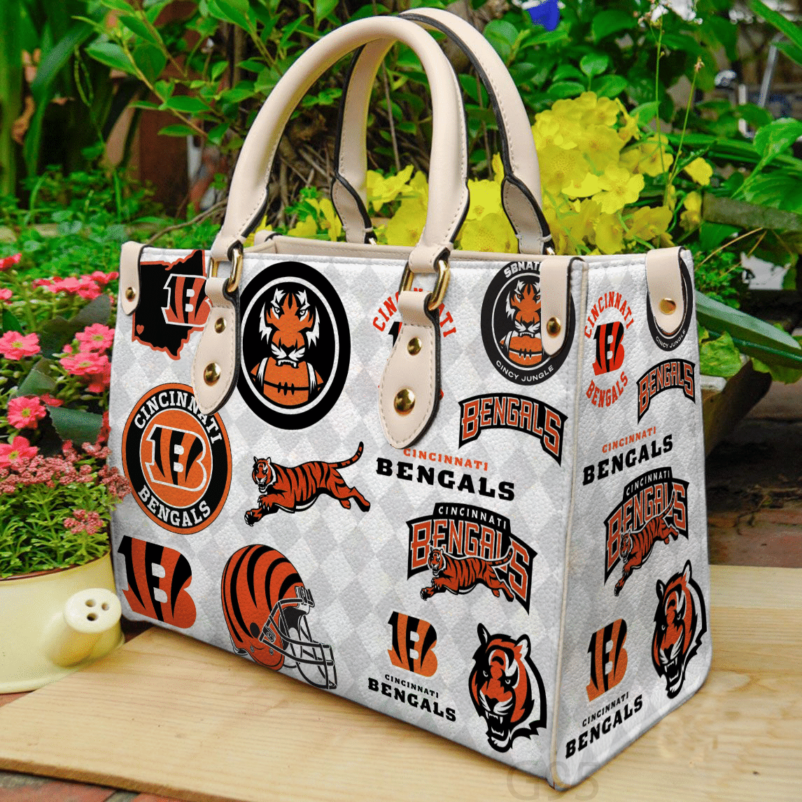 Cincinnati Bengals 1 Women Leather Hand Bag