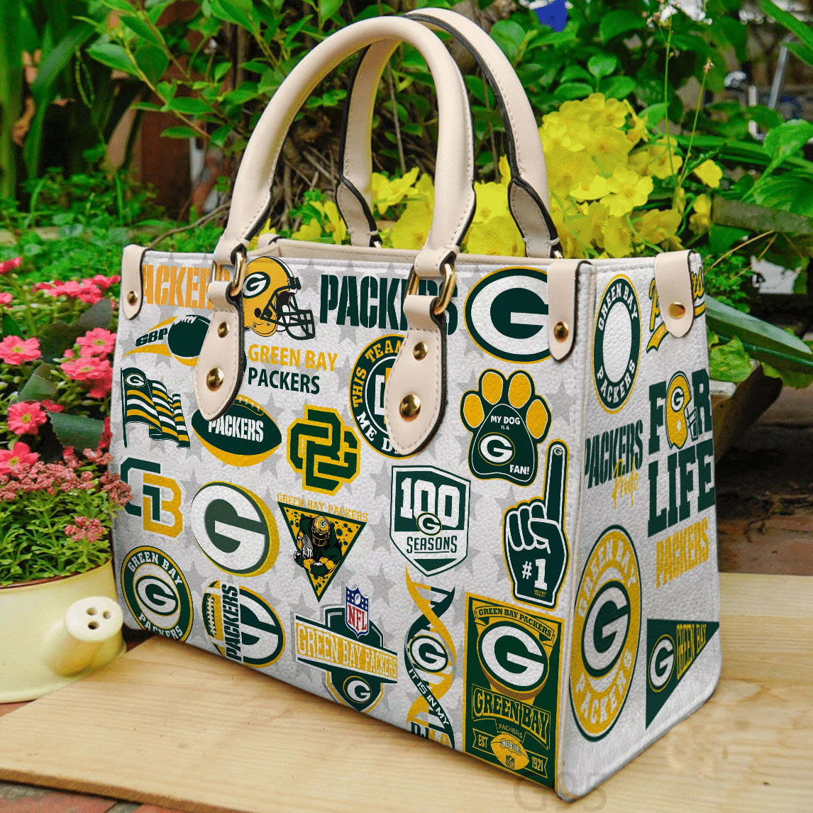 Green Bay Packers Women Leather Hand Bag