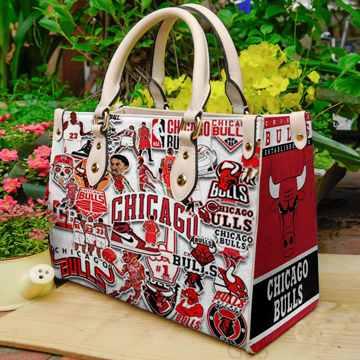 Chicago Bulls 1 Women Leather Hand Bag