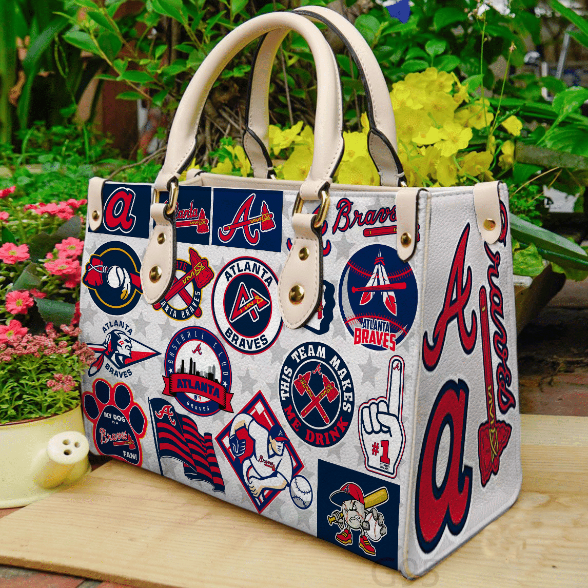 Atlanta Braves 1 Women Leather Hand Bag