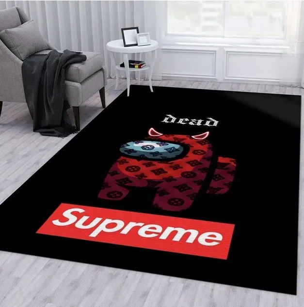 Supreme Rectangle Rug Door Mat Area Carpet Luxury Home Decor Fashion Brand