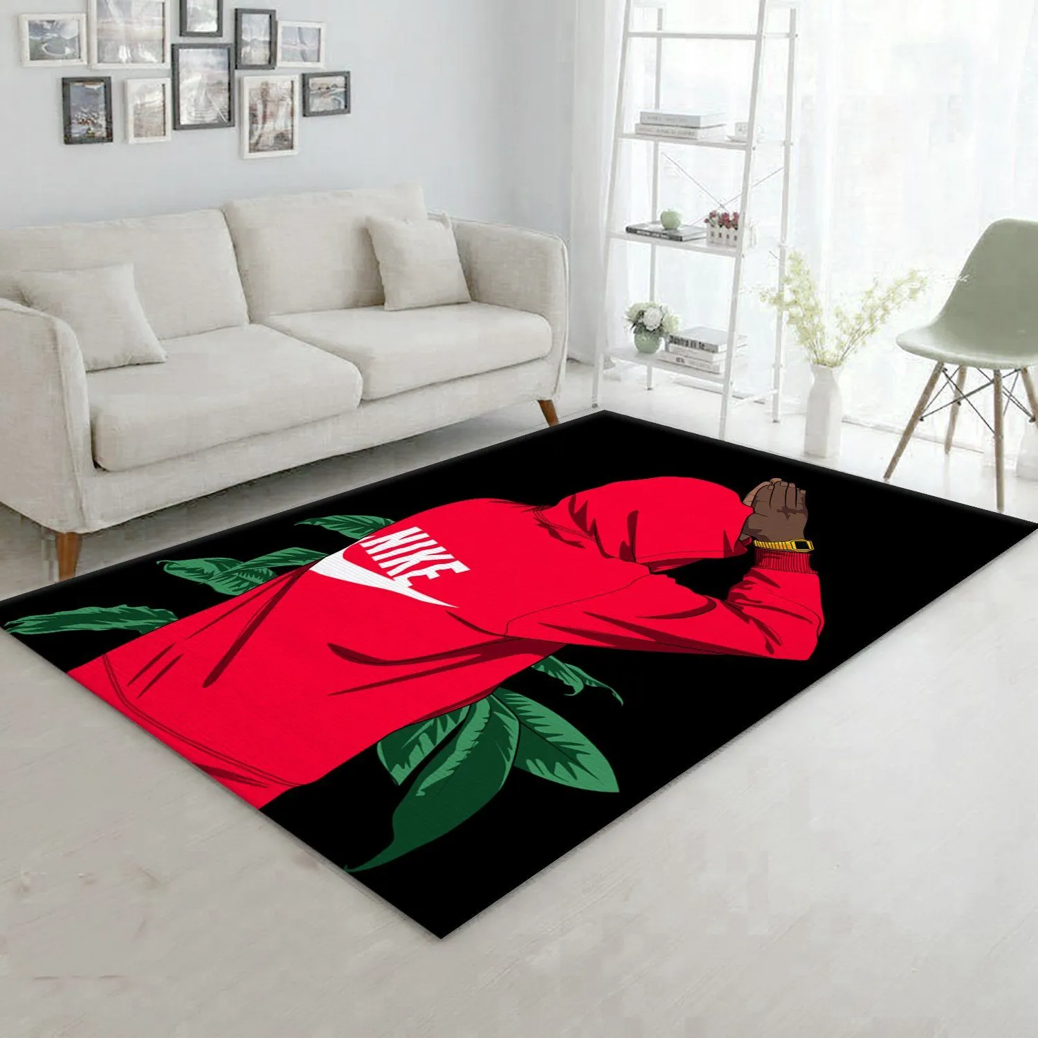 Nike Rectangle Rug Luxury Home Decor Door Mat Area Carpet Fashion Brand