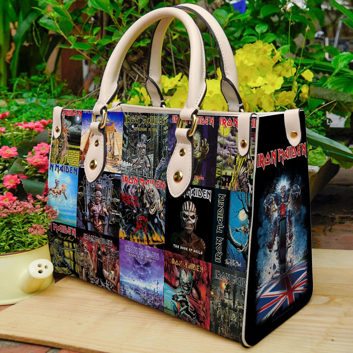 Iron Maiden Lover Women Leather Hand Bag