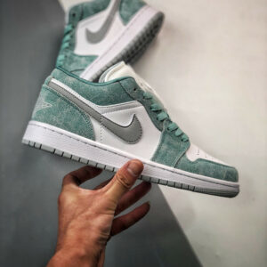 Air Jordan 1 Low New Emerald White-Light Steel Grey DN3705-301 For Sale