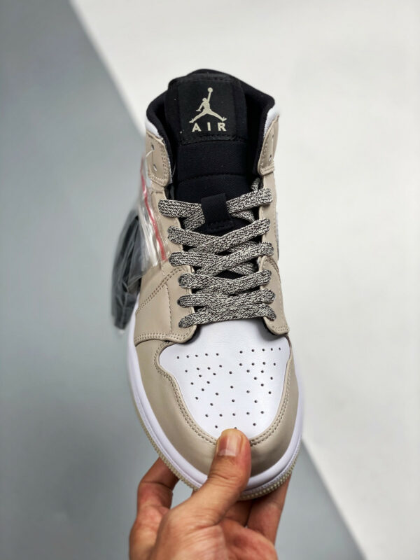 Air Jordan 1 Mid Desert Sand Black White 554724-047 For Sale