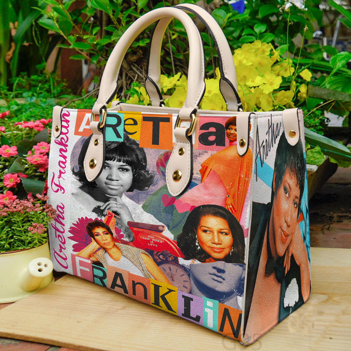 Aretha Franklin Women Leather Hand Bag