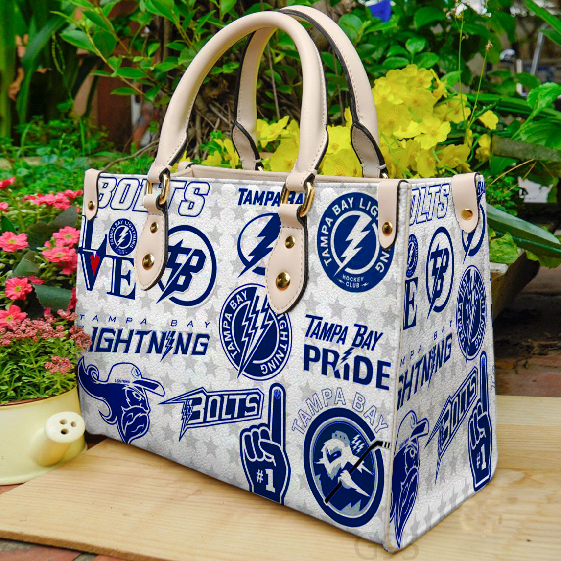 Tampa Bay Lightning Women Leather Hand Bag