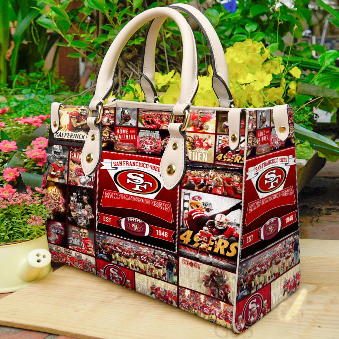 San Francisco 49ers Love Women Leather Hand Bag