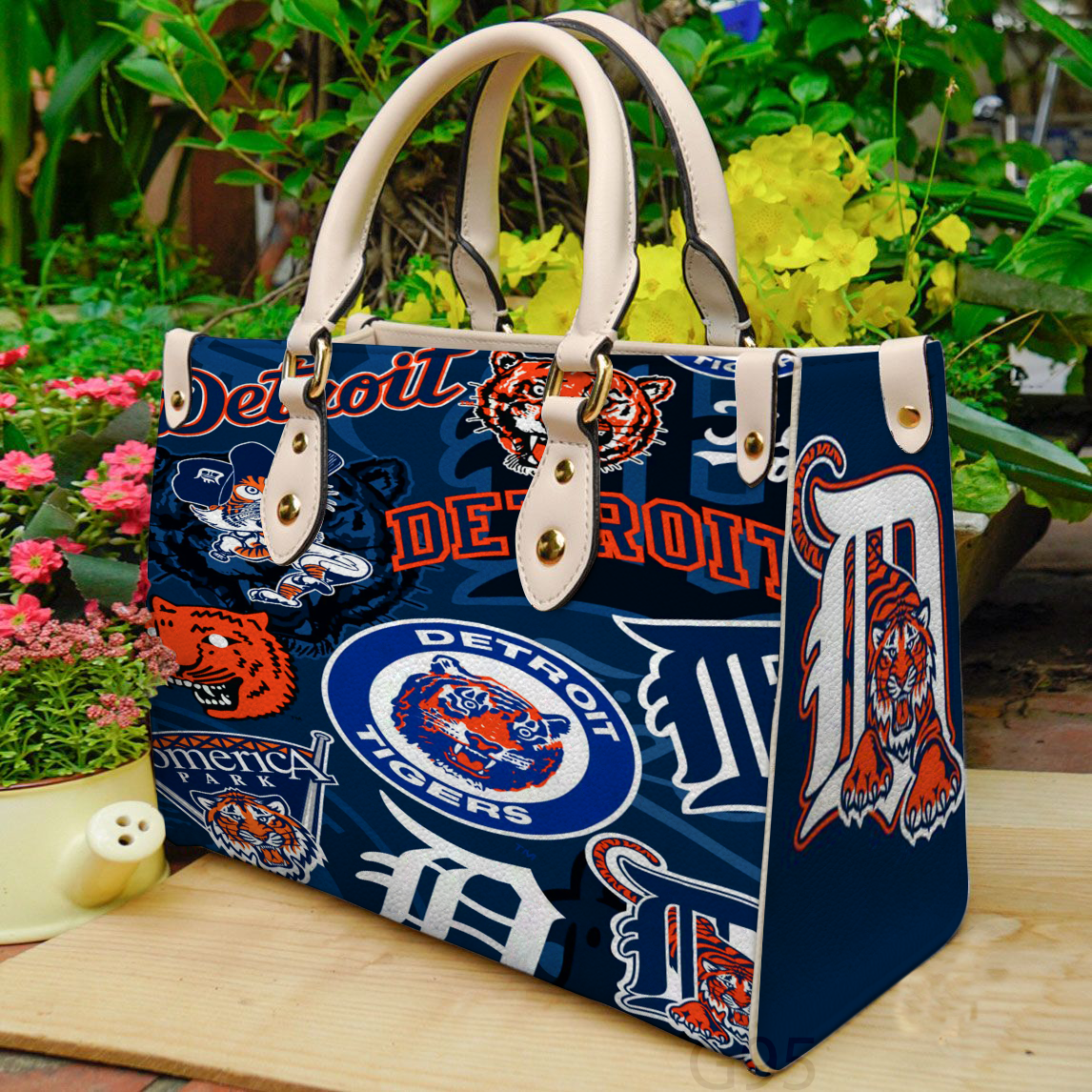 Detroit Tigers Women Leather Hand Bag