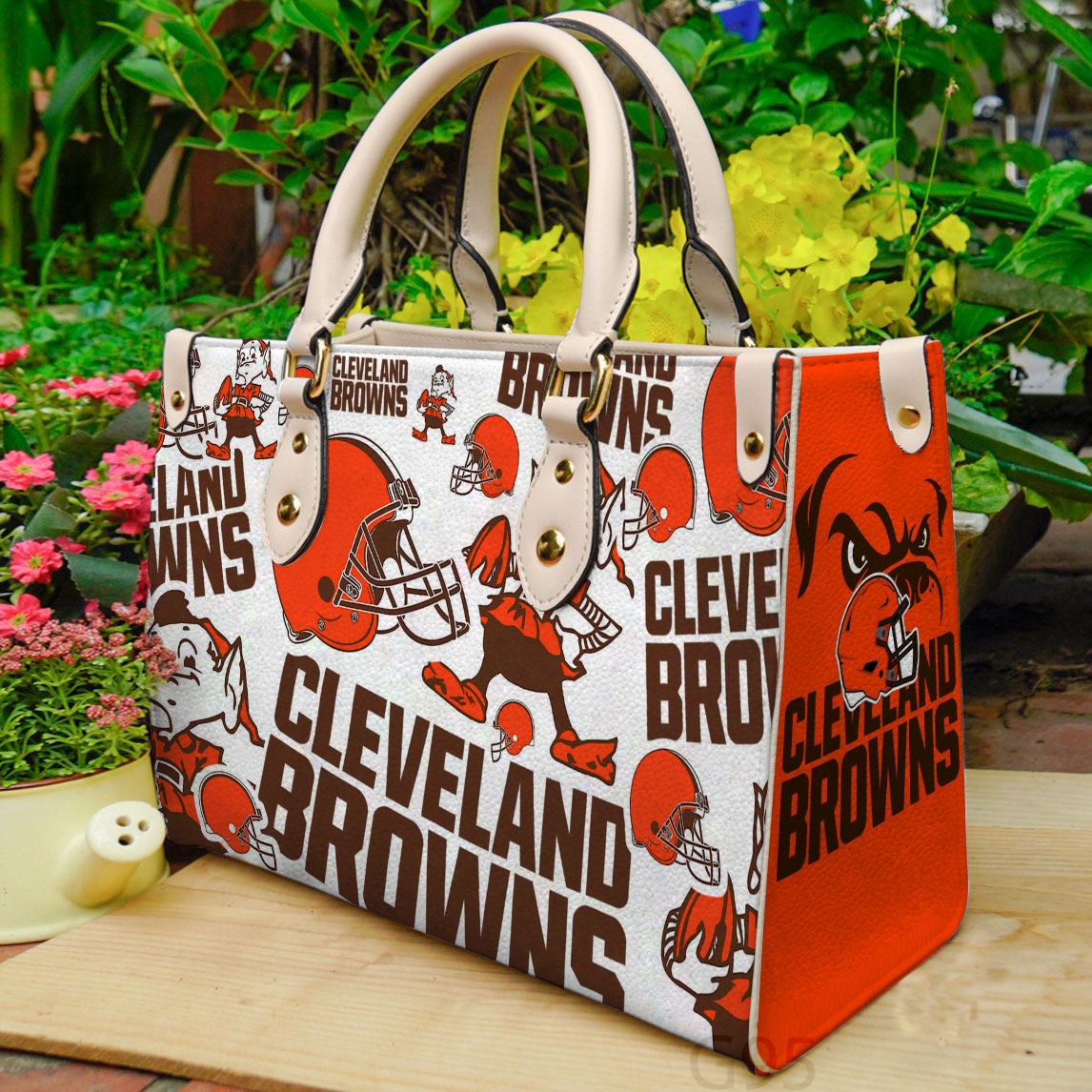 Cleveland Browns Women Leather Hand Bag