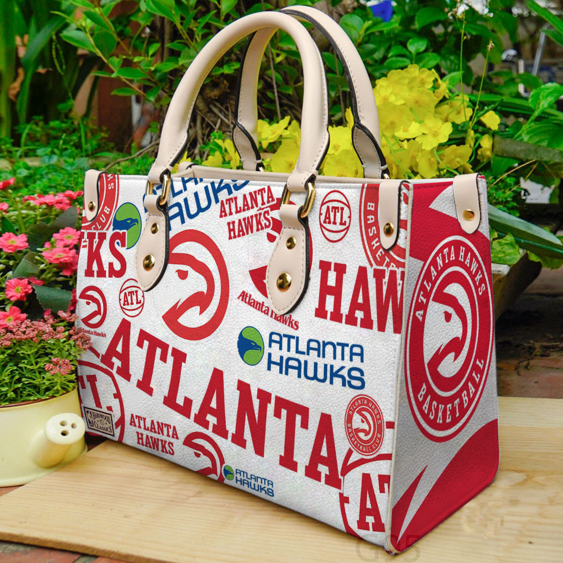 Atlanta Hawks Women Leather Hand Bag