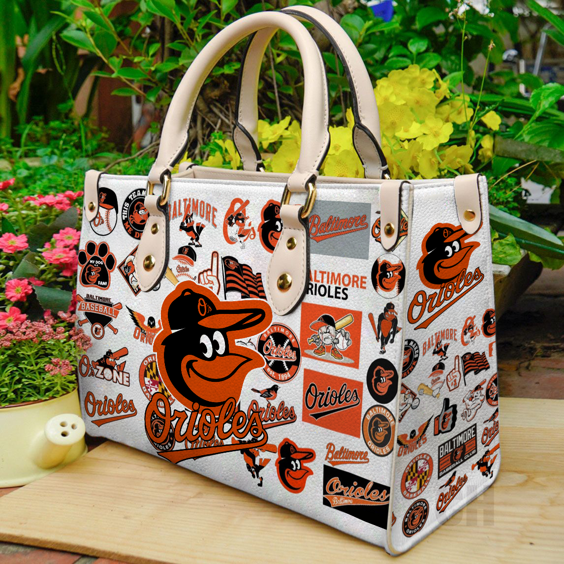 Baltimore Orioles Women Leather Hand Bag