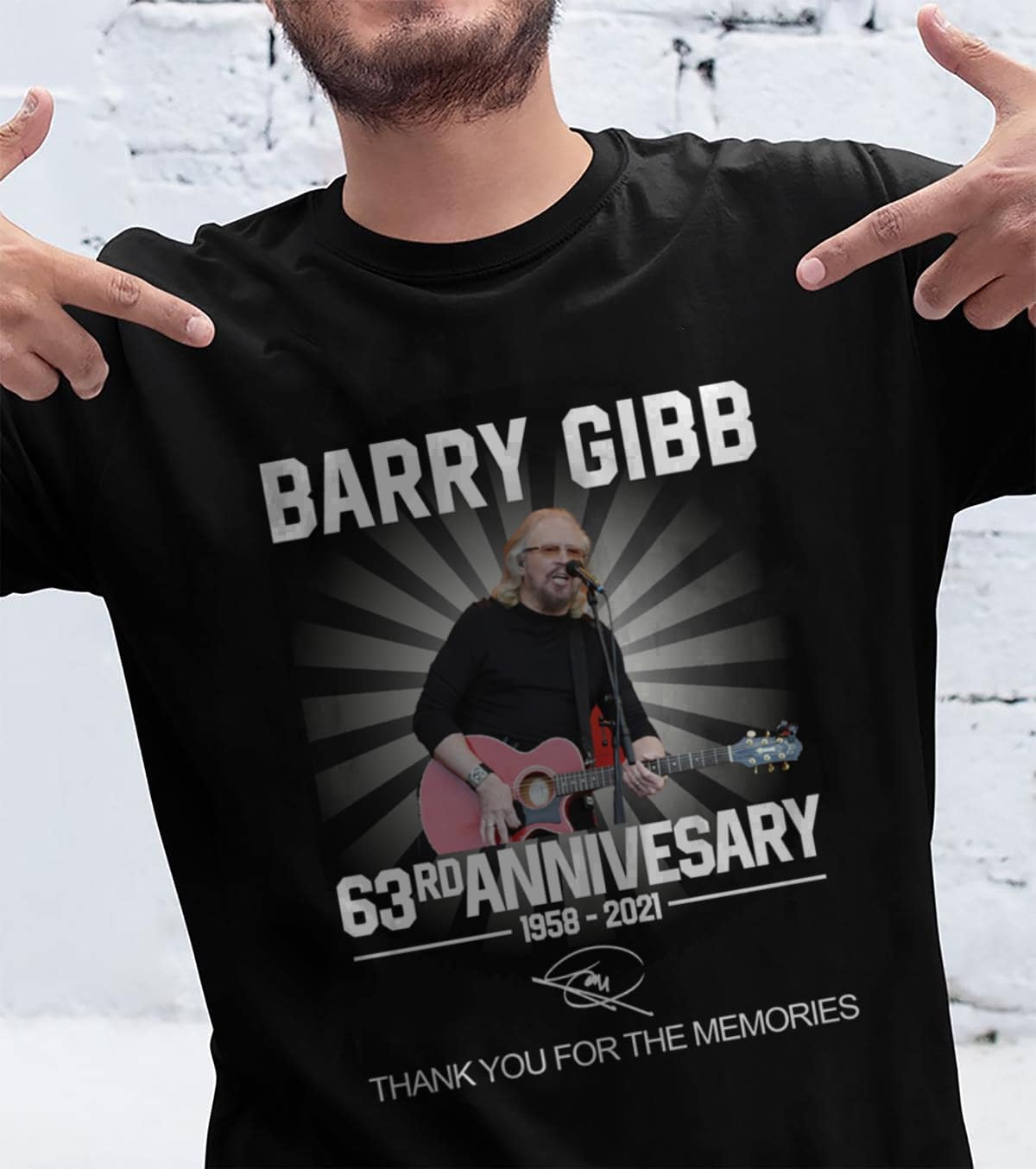 Barry Gibb Type 149 T Shirt