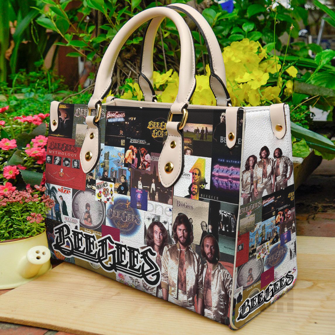 Bee Gees Women Leather Hand Bag