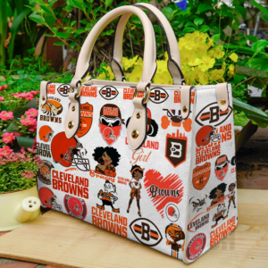 Cleveland Browns Women Leather Hand Bag