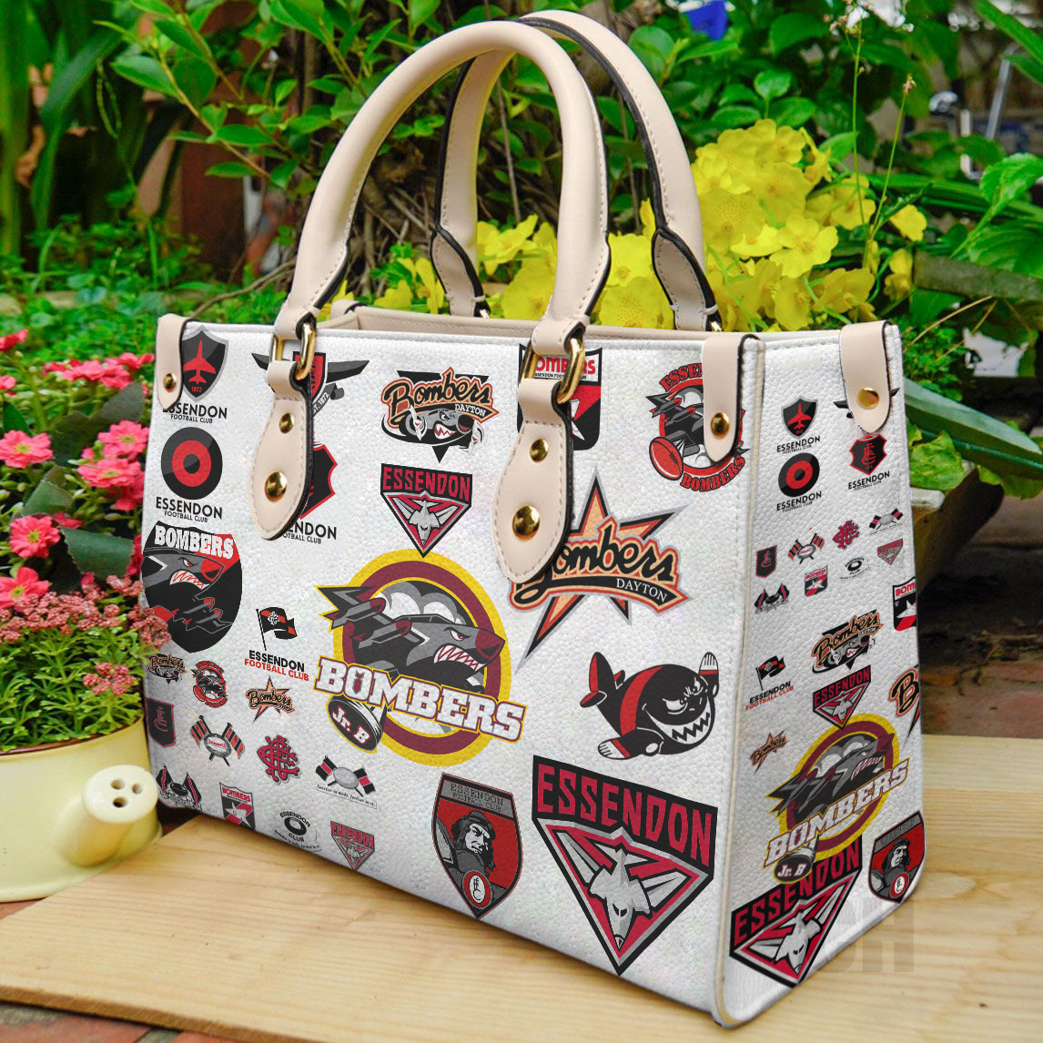 Essendon Football Club Women Leather Hand Bag