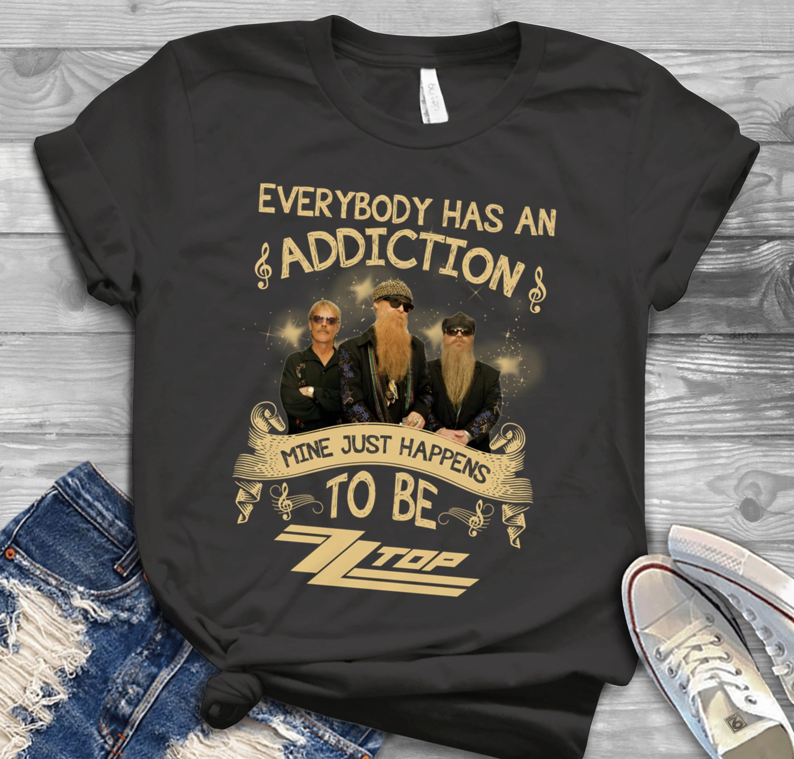 Everybody Has An Addiction Mine Just Happens To Be Zz Top Scaled T Shirt