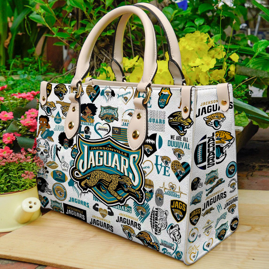 Jacksonville Jaguars Women Leather Hand Bag