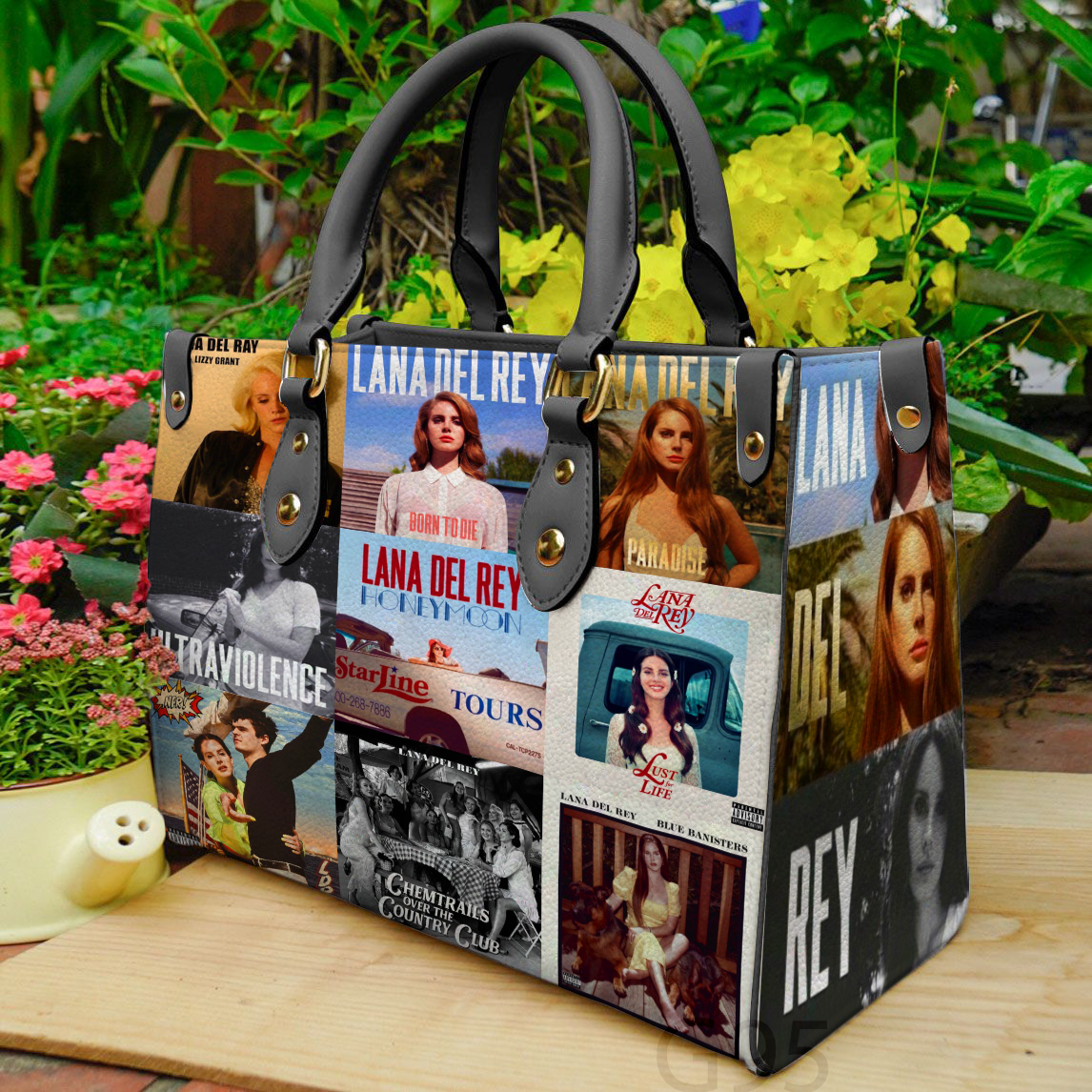 Lana Del Rey Women Leather Hand Bag