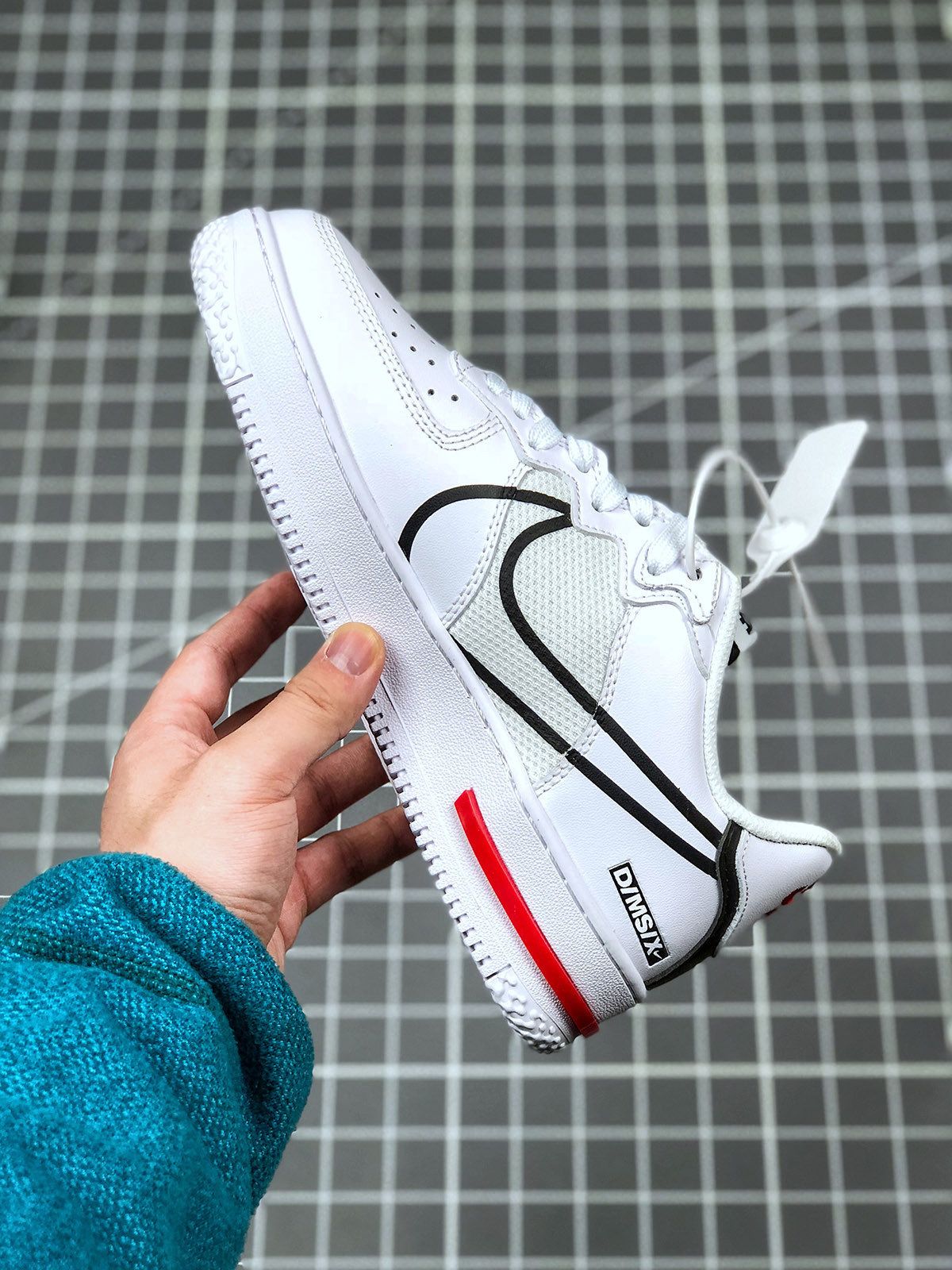 Nike Air Force 1 React DMSX White Black CD4366-100 For Sale