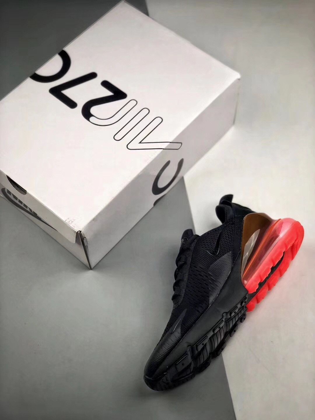 Nike Air Max 270 Black Hot Punch AH8050-010 For Sale