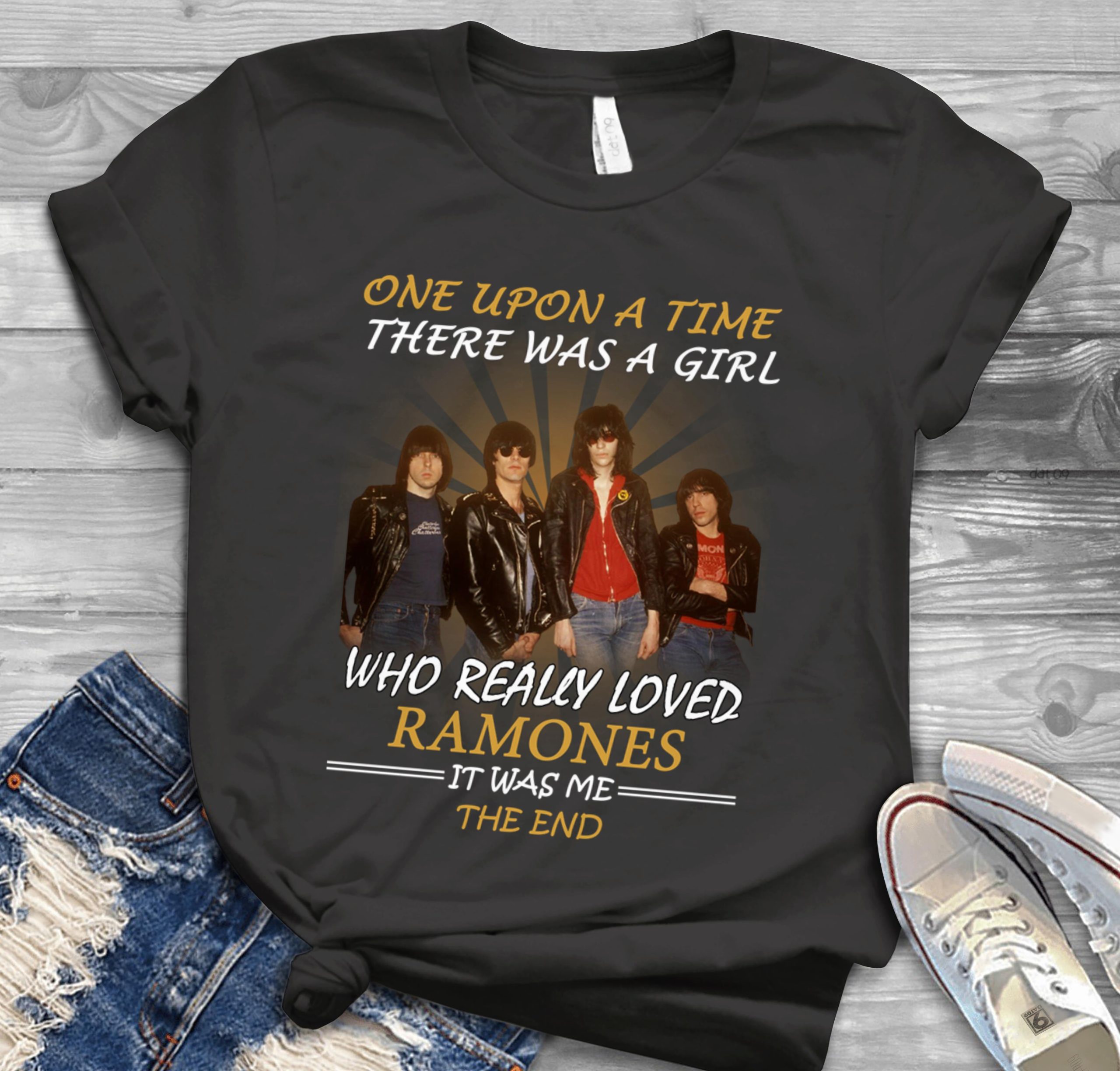 Once Upon A Time There Was A Girl Who Really Loved Ramones It Was Me The End Scaled T Shirt