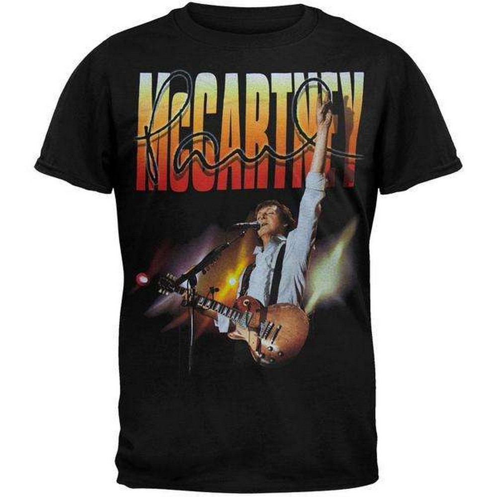 Paul Mccartney Strikes A Chord In A Live Logo Merch T Shirt