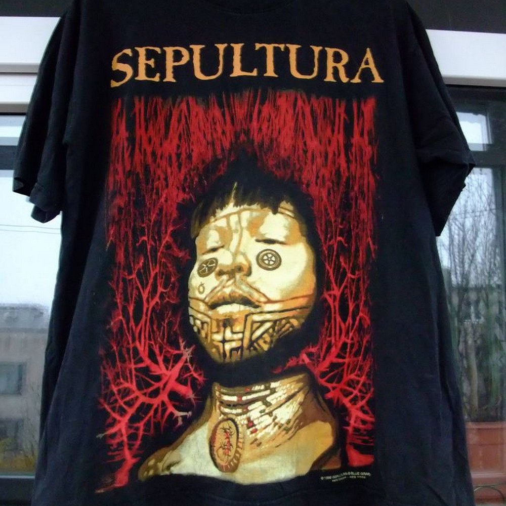 Sepultura Roots 1996 Bluegrape Rare Vintage T Shirt