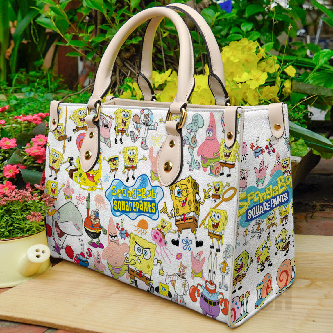 SpongeBob SquarePants Women Leather Hand Bag