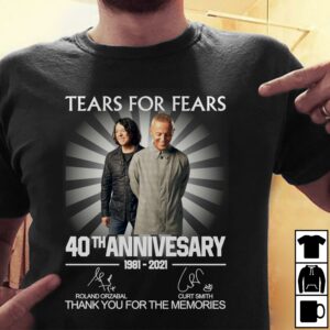 Tears For Fears 40Th Anniversary T Shirt