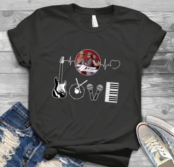 Zz Top Heartbeat Scaled T Shirt