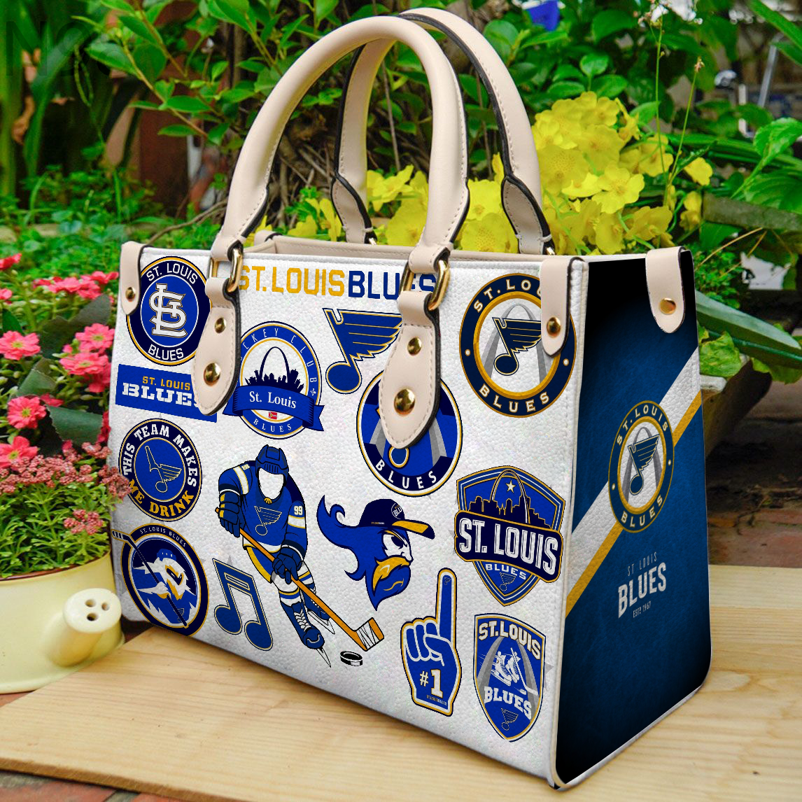 St. Louis Blues Women Leather Hand Bag