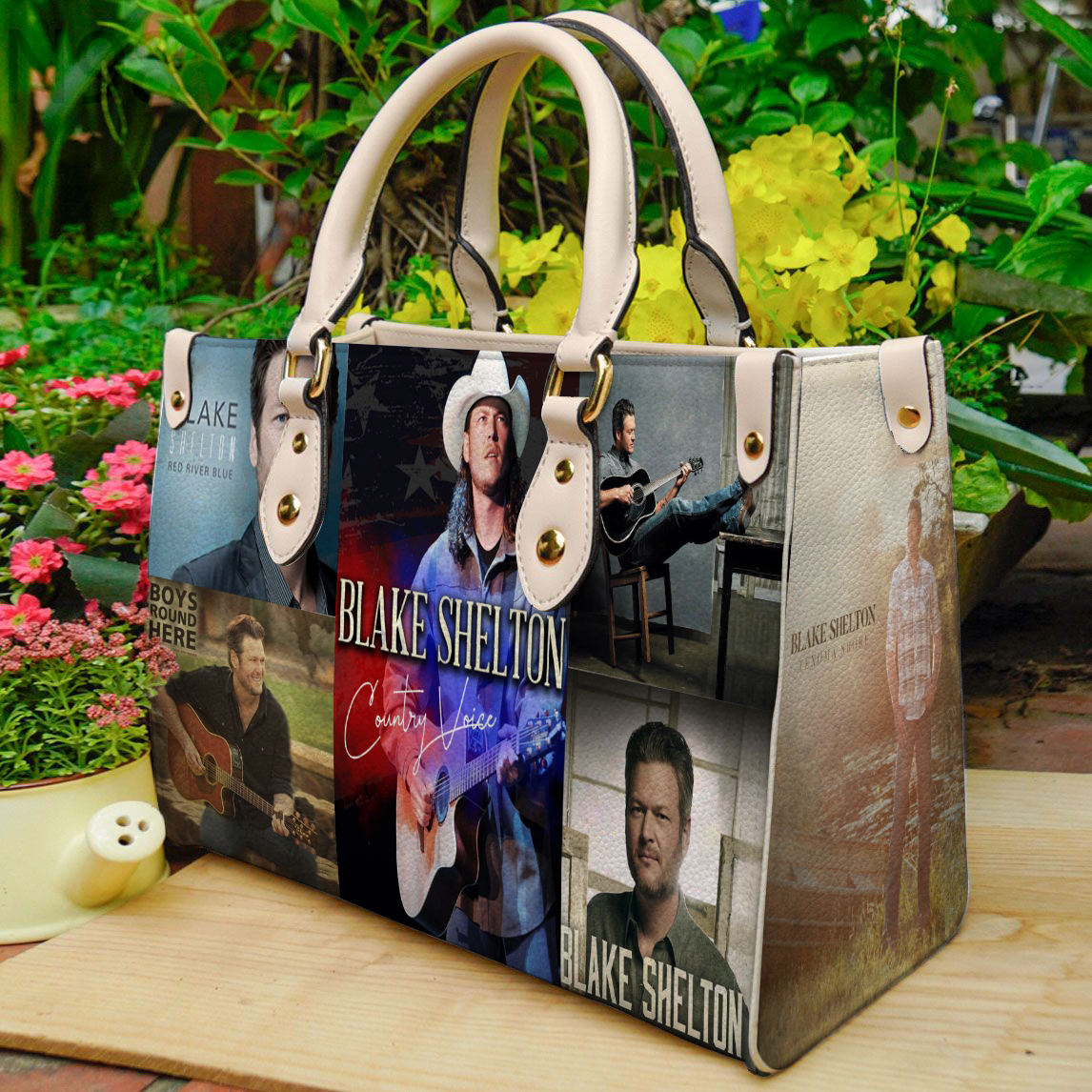 Blake Shelton Women Leather Hand Bag