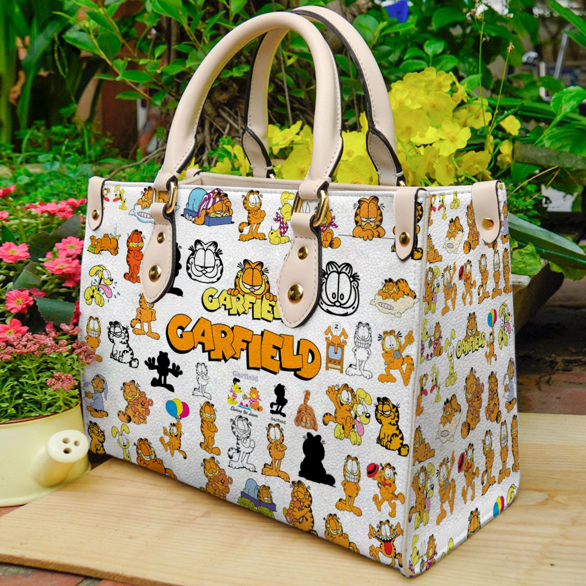 Garfield Lover Women Leather Hand Bag