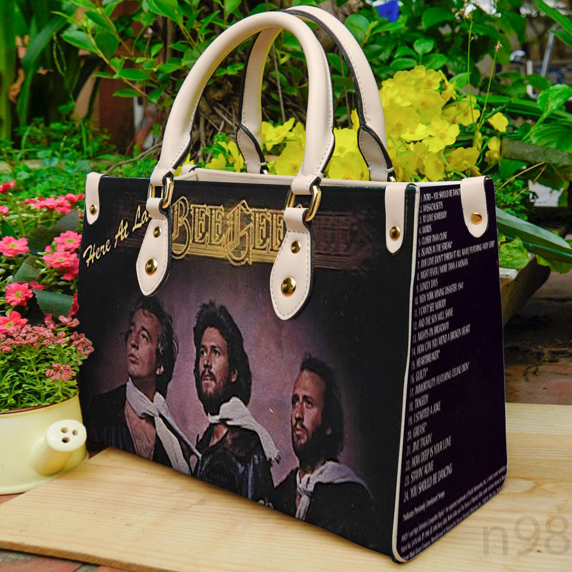 Bee Gees Women Leather Hand Bag